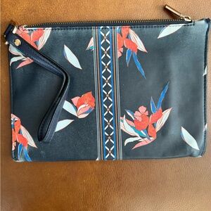 A New Day Floral Print Wristlet